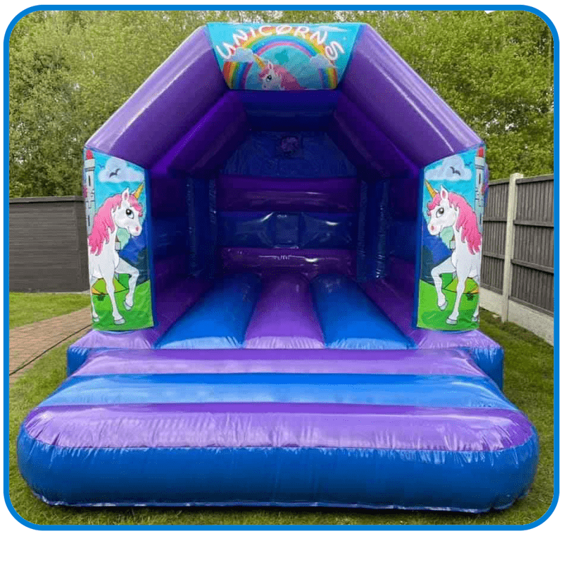 11x15 Blue Unicorn Theme