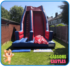 Red & Blue 15ft Platform Mega Slide